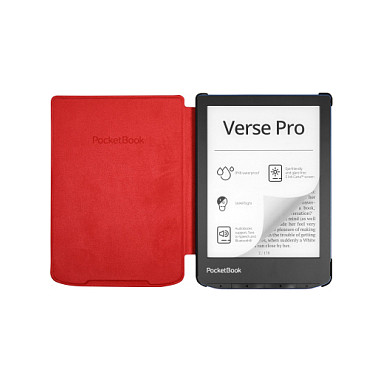 Aksesorë për E-book PocketBook H-S-634-R-WW / Shell Cover / Verse & Verse Pro / 6" / Sleep-Wake – Kuqe 3
