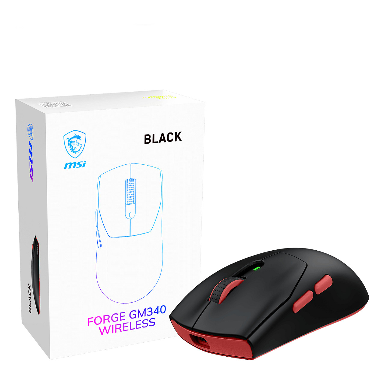 Maus Gaming  MSI Forge GM340 W / 12.000 DPI / 1.000 Hz / 6 Butona / RGB / Bluetooth 5.2 – Bardhë 6