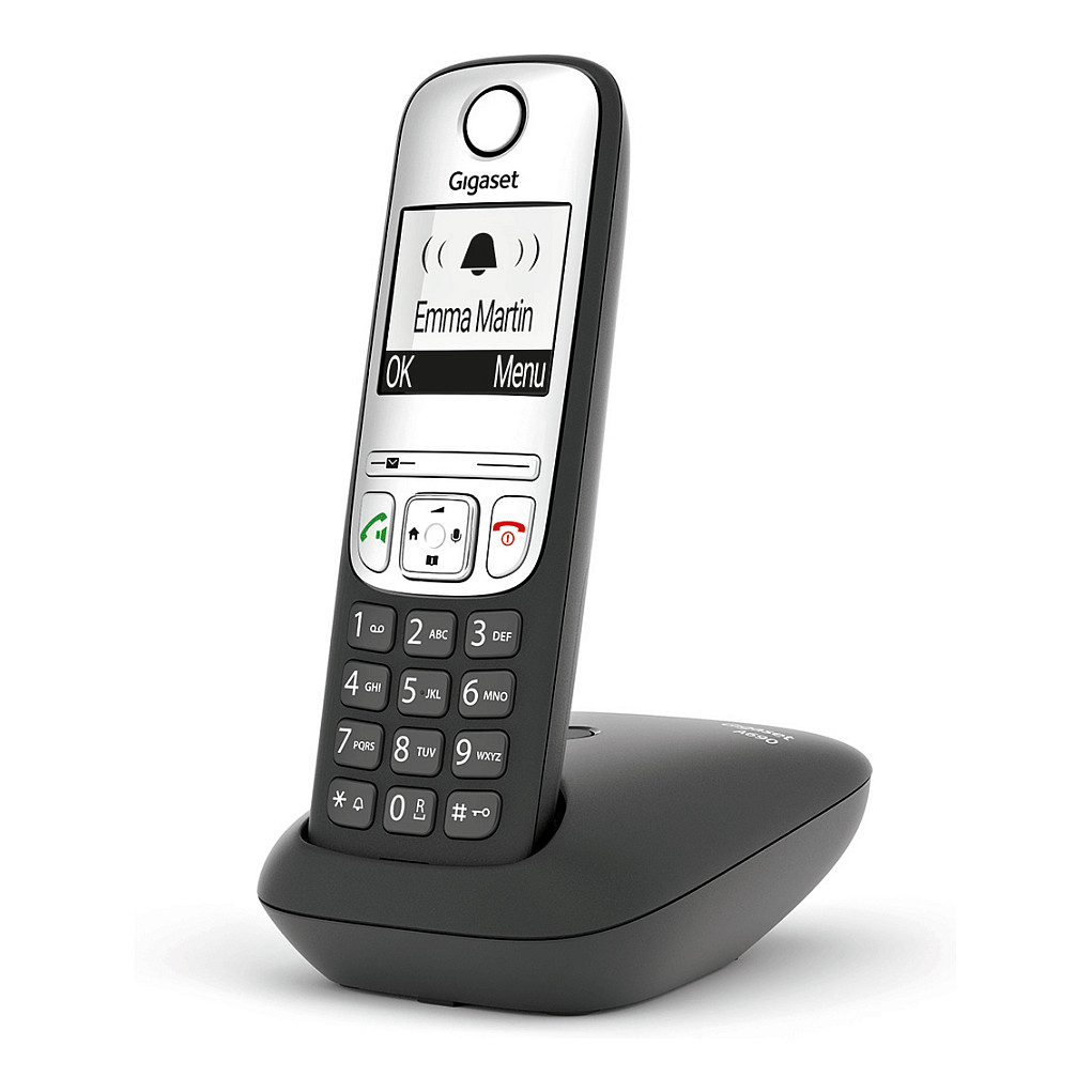Telefoni thjeshtë analog A690 DECT - Zezë / Argjend thumbnail 4