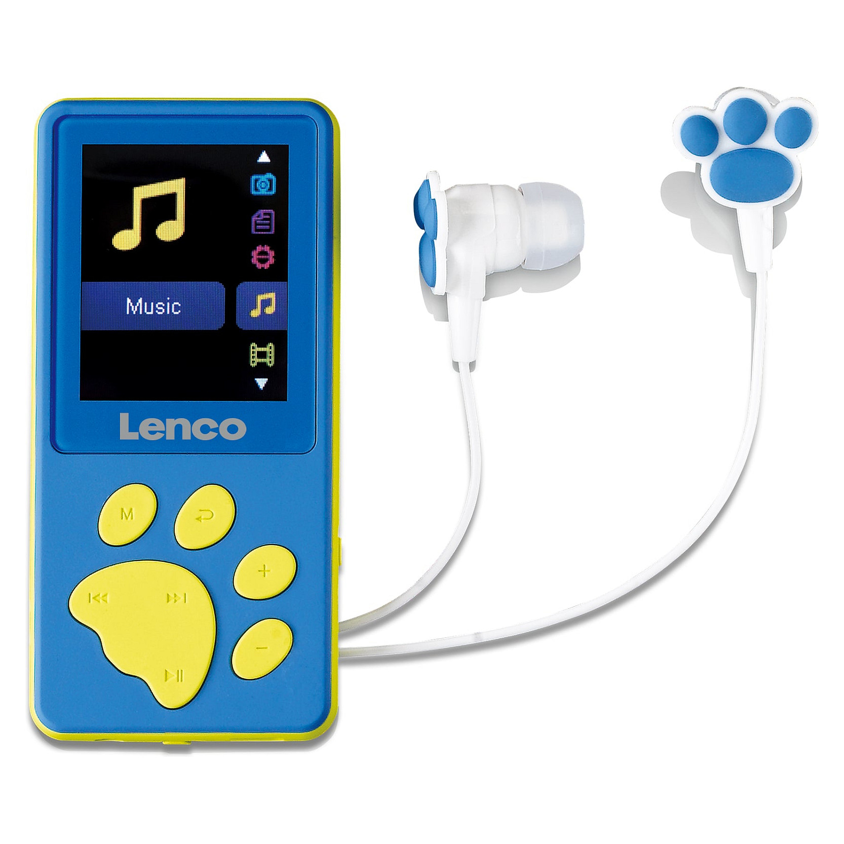 MP3/MP4 Player Lenco Xemio-560BU, 8GB, Ekran TFT 1.8", MicroSD deri në 64GB, Mikrofon, Kufje - Blu
