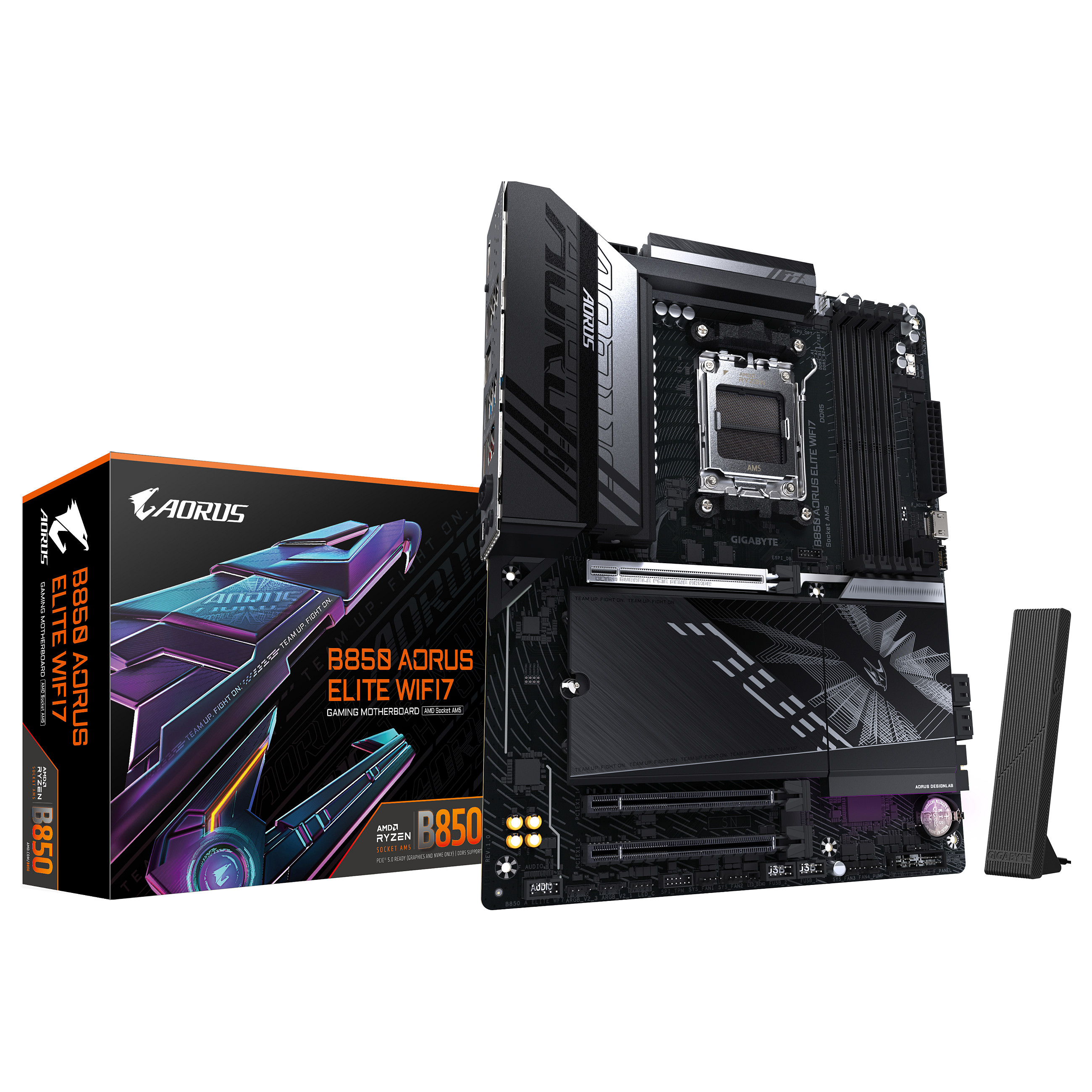 Pllakë Amë AMD AM5 Gigabyte B850 A ELITE WF7 / DDR5 / ATX