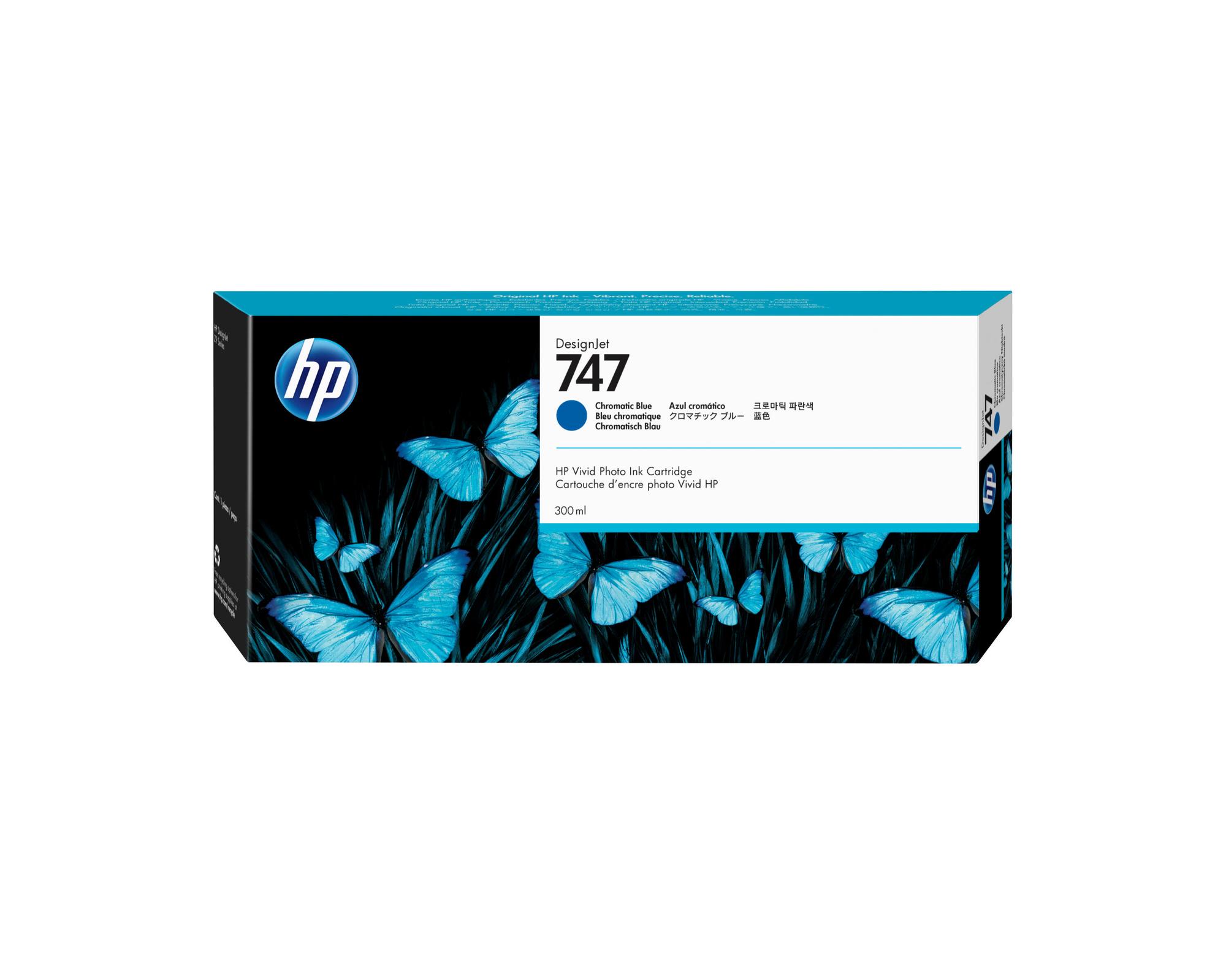 INK HP 747 / P2V85A / 300 ml – Blu