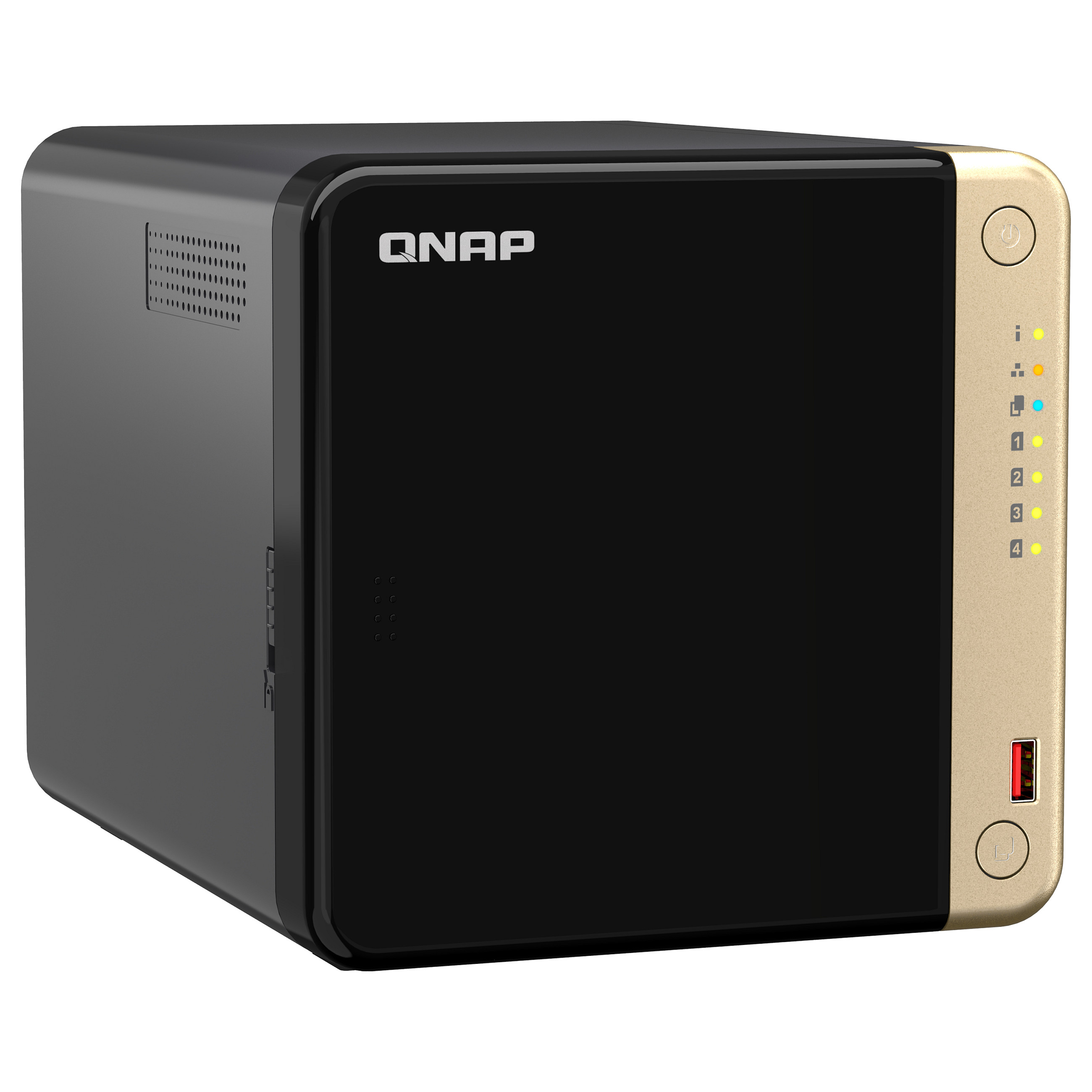 QNAP TS-464-8G 4-Bay NAS Server – Intel Celeron N5095, 8GB DDR4, 2x 2.5GbE, M.2 SSD Cache 3
