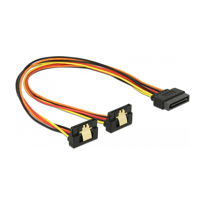 Kabllo për Furnizim me Energji DeLOCK 60100, SATA 15-pin në 4-pin Molex, 12 cm 7
