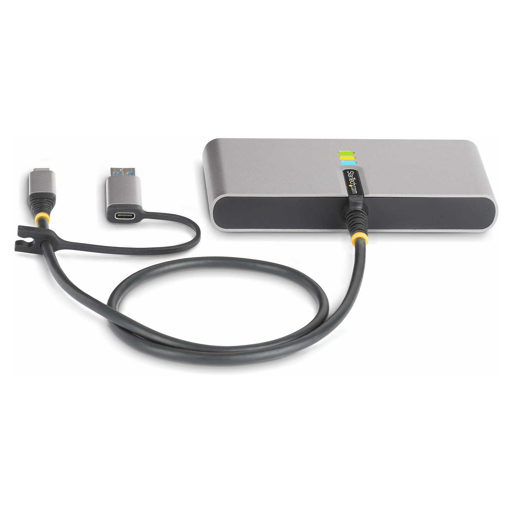 Hub USB-C StarTech.com 5G2A1SGBB-USB-C-HUB, 2-Porta USB-A 5Gbps, Gigabit Ethernet, RS-232, 100W PD - Hiri 4