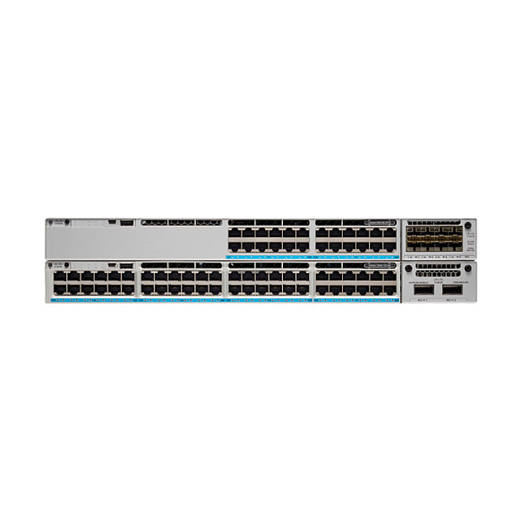 Switch Cisco Catalyst C9300-48S-E, 48x SFP Gigabit Ethernet, Uplink Modular, Layer 3, Network Essentials, Rack 1U - Hiri
