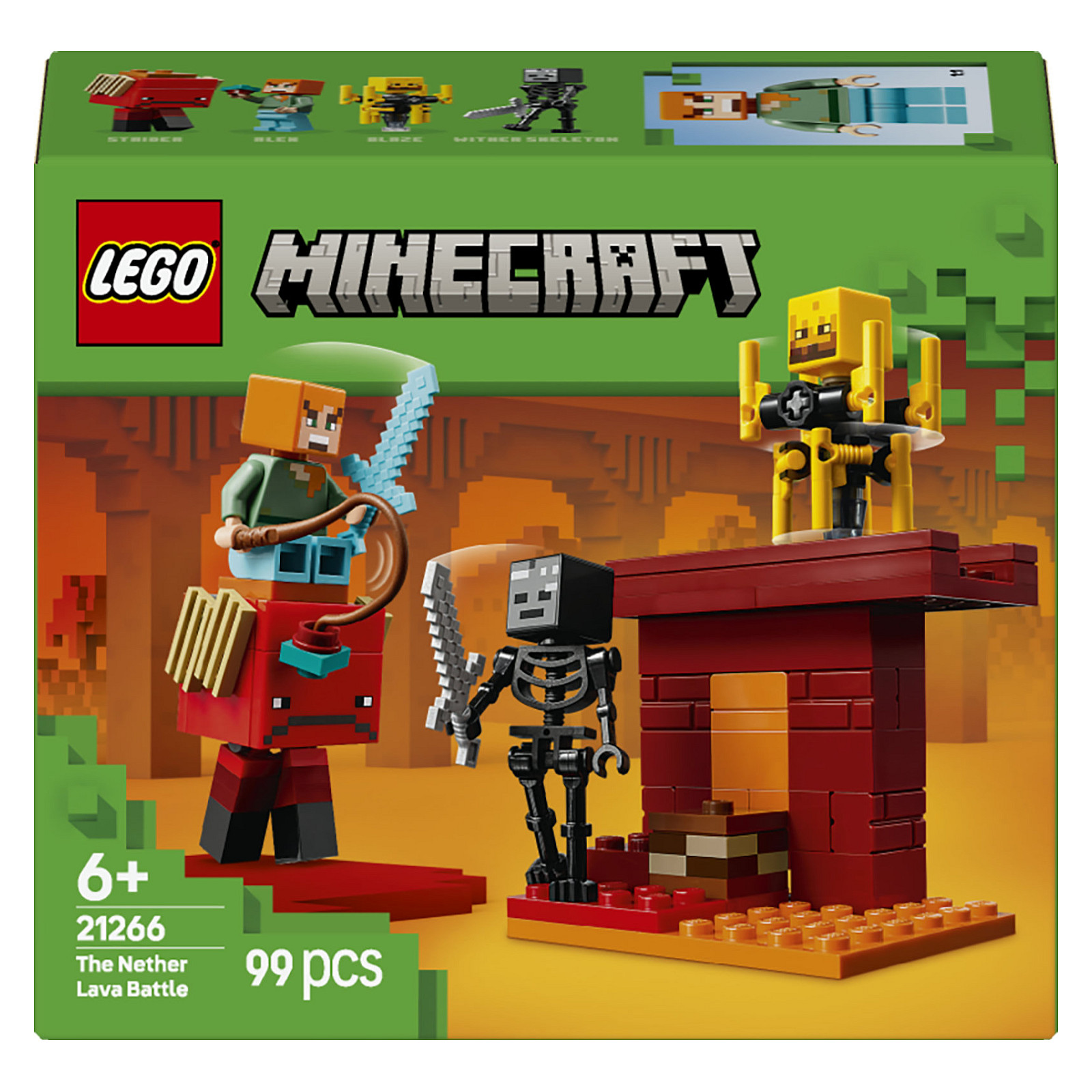 LEGO Minecraft The Nether Lava Battle