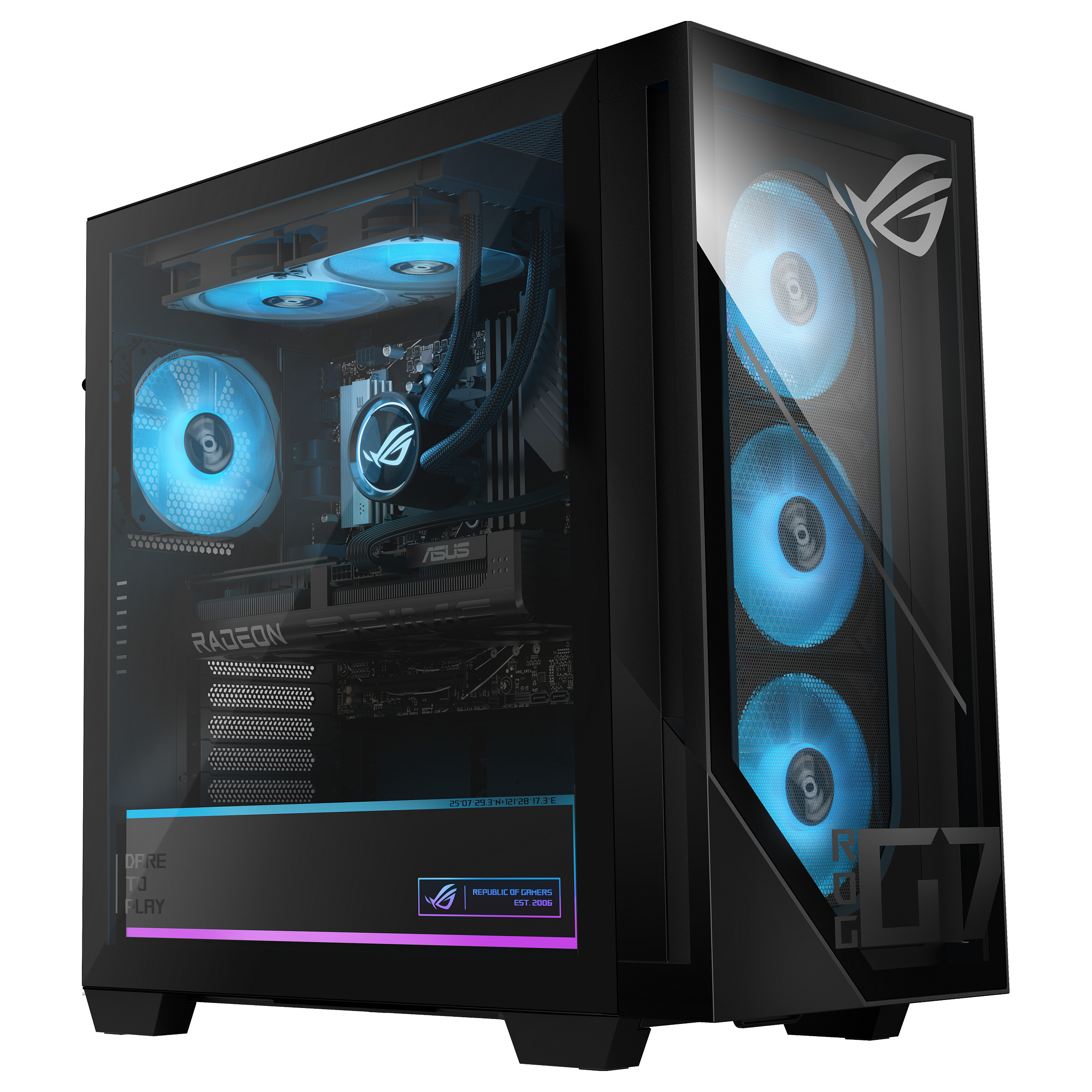 Kompjuter Gaming ASUS ROG GM700 GM700TZ-R9800X283W, Ryzen 7 9800X3D, 32GB DDR5, 2TB, RX 9070 XT 16GB - Zezë