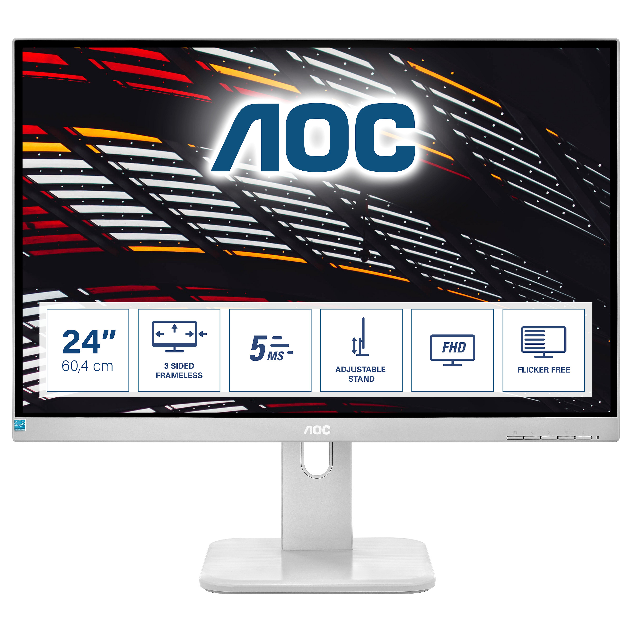 Monitor AOC 24E4CV, 23.8", Full HD IPS, 120Hz, 4ms, HDMI + DP + USB-C - Zezë 8