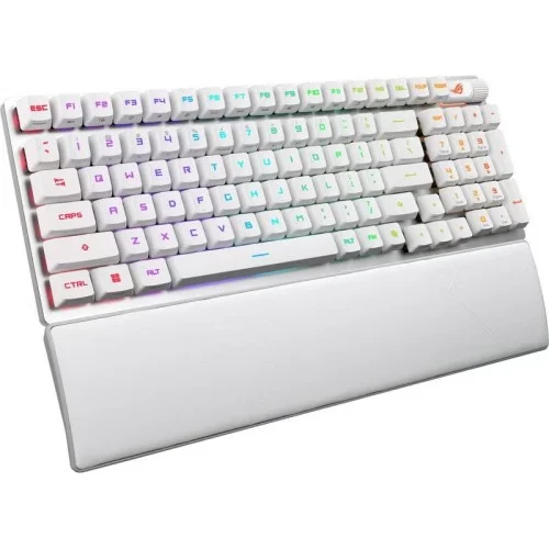 Tastierë Gaming ASUS ROG Strix Scope II 96 RX  / Mekanike / Optical Switch (ROG RX Red/Blue) / Wired&Wireless / USB-C + Bluetooth + RF 2.4GHz / AZERTY – Bardhë 3