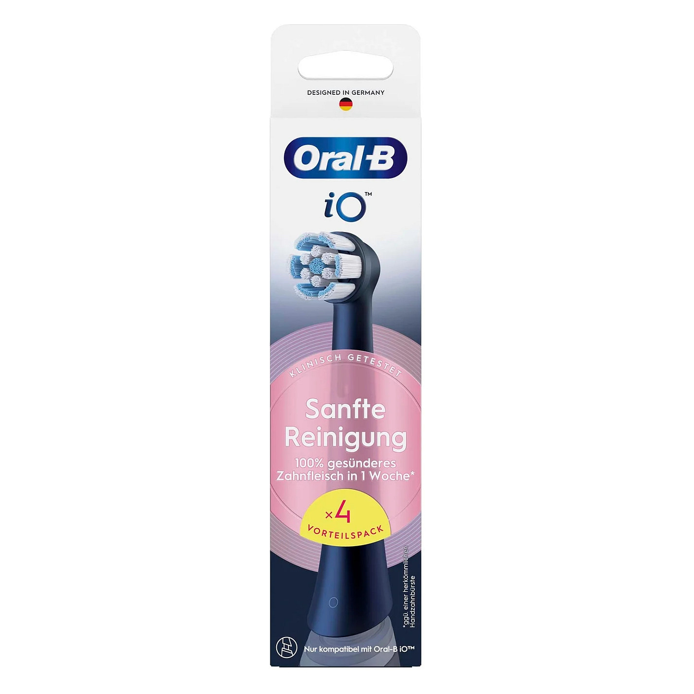 Koka zëvendësuese Oral-B iO Gentle Care, 4 copë - Zezë 7