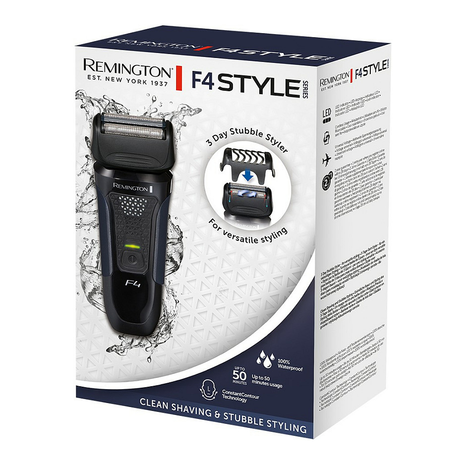 Makinë e rrojës Remington Style Series F4 Wet & Dry F4002 – Zezë thumbnail 4