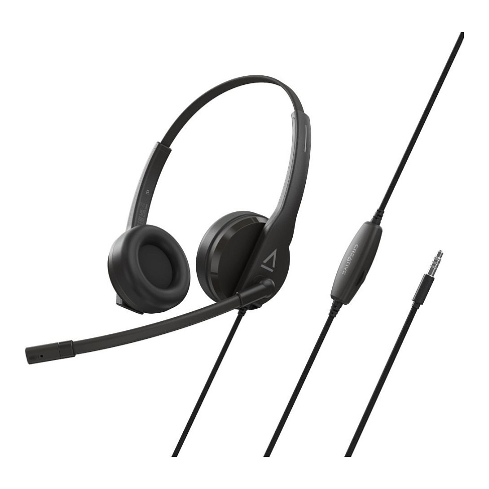 Kufje me kabllo Creative HS-230, 3.5mm, USB-A, Mikrofon - Zezë 4
