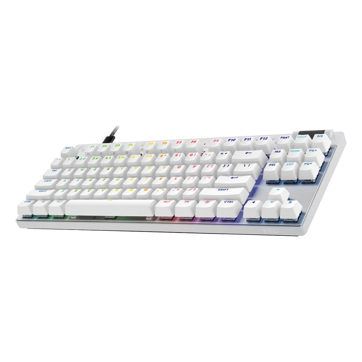 Tastierë Gaming Logitech G PRO X TKL Rapid / 920-013286 / Wired USB / TKL / Magnetic-Analog / QWERTZ CH / LIGHTSYNC RGB – Bardhë 3