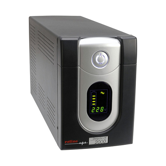 UPS ROLINE DesignSecure 1200, 1200 VA, 720 W, Line-Interactive, 4 Priza IEC C13, Tower – Zezë/Argjend