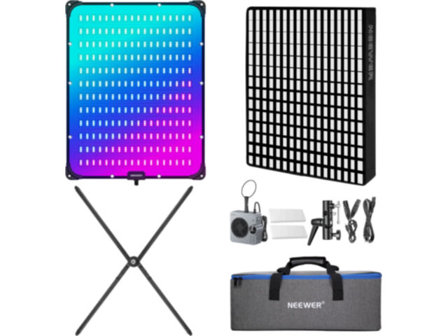 Dritë e Mençur Neewer AF200C, RGB, 200W, 25000Lux, 2500-10000K, CRI 95+, TLCI 97+, DMX - Zezë