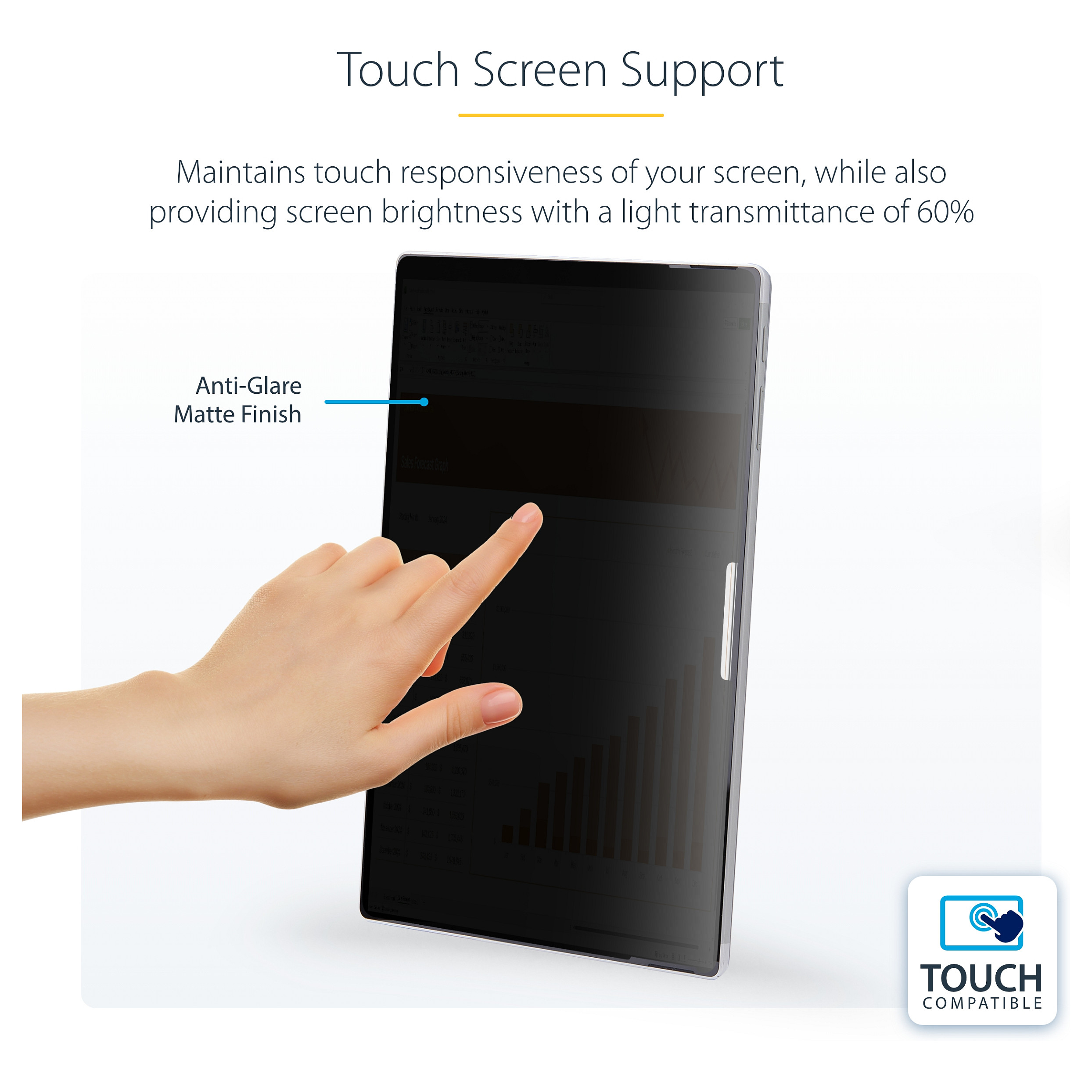Filtër Privatësie StarTech.com 13SP-PRIVACY-SCREEN, 13 inç, 4-Way, me Prekje, për Microsoft Surface Pro 8/9/X/11 – Zezë 10