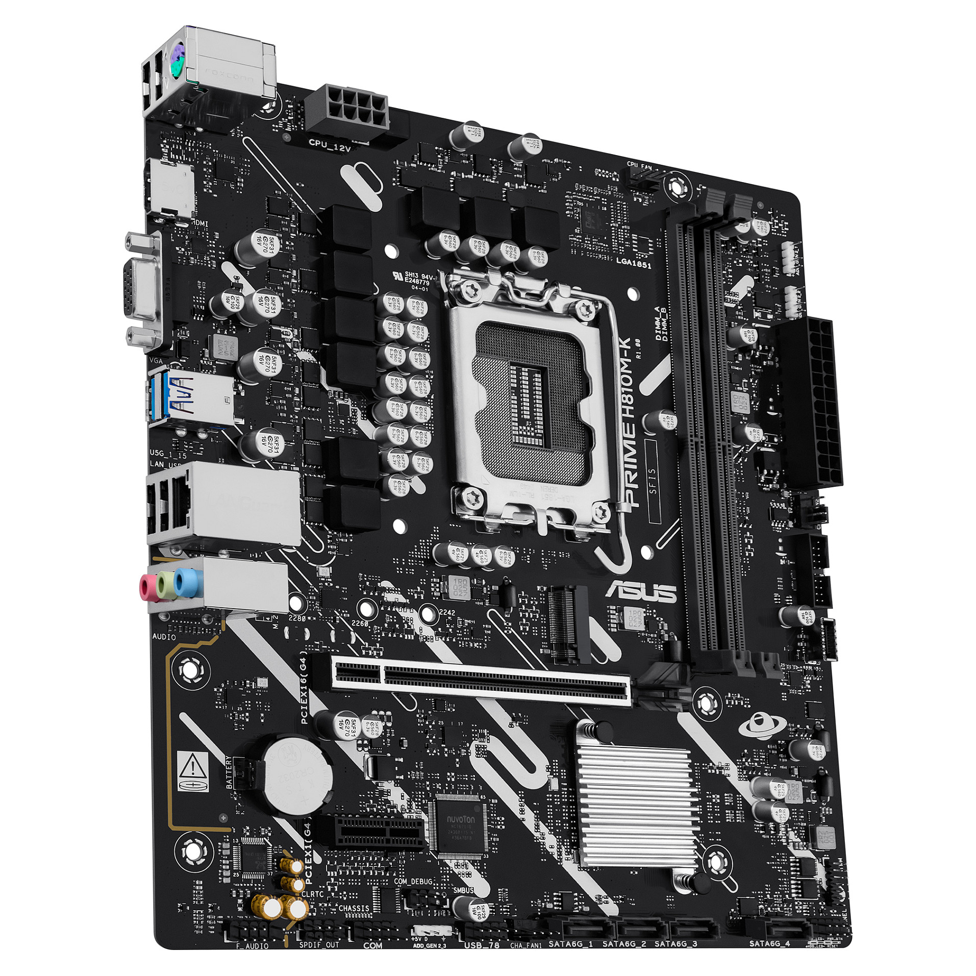 Pllakë Amë Intel ASUS PRIME H810M‑K / LGA1851 / DDR5 / mATX thumbnail 3