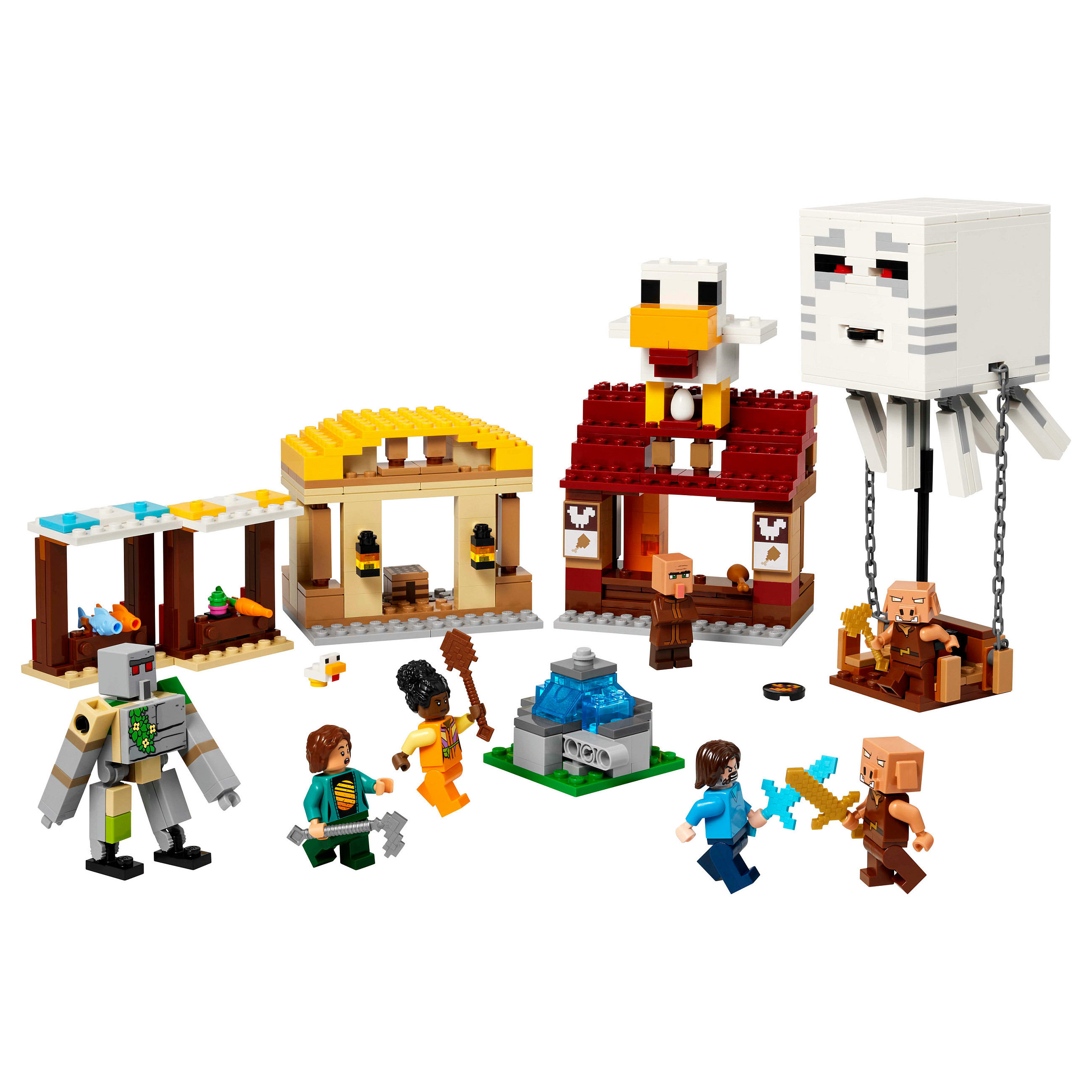 LEGO Minecraft The Ghast Balloon Village Attack thumbnail 2