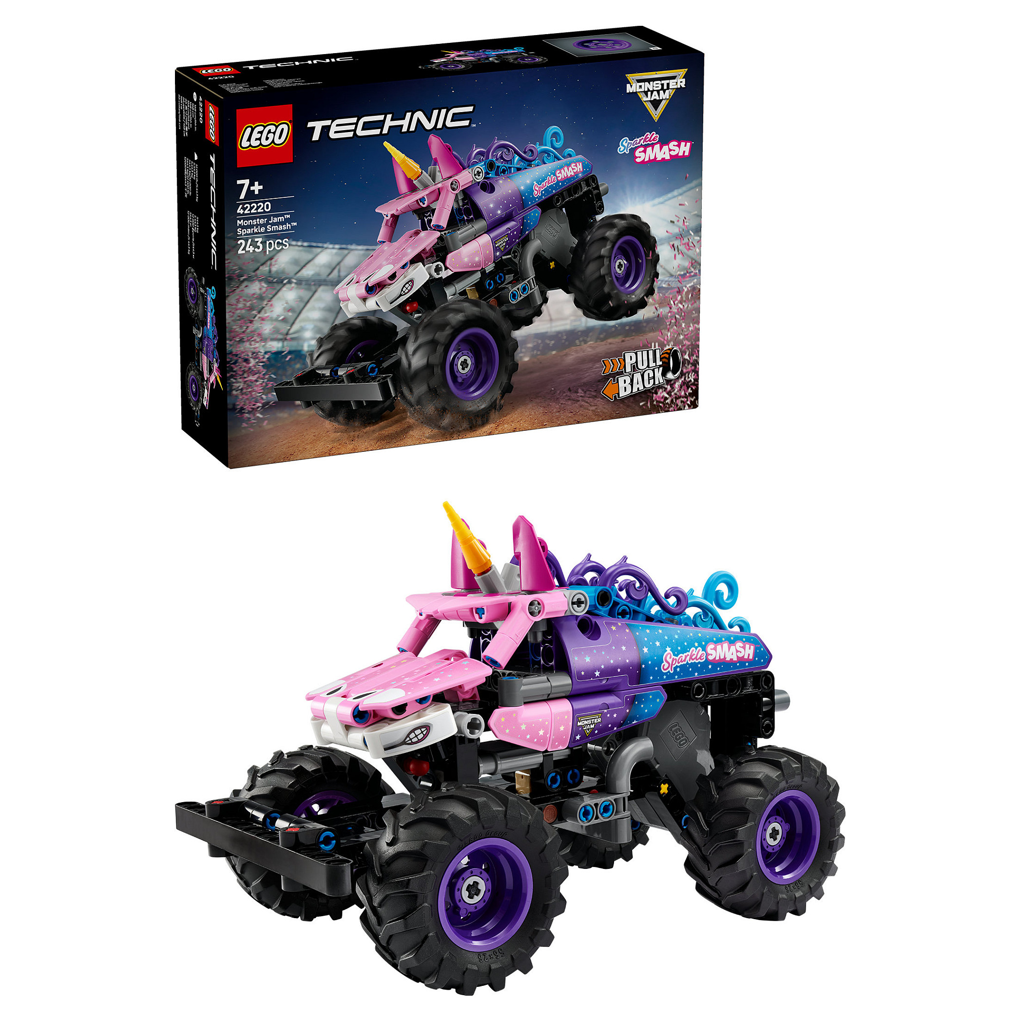 LEGO Technic Monster Jam Sparkle Smash Pull-Back 42220