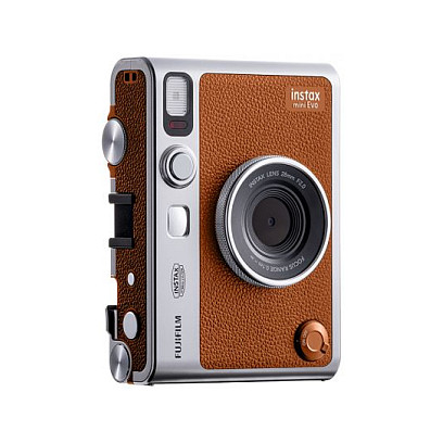 Kamerë Instant Fujifilm instax mini Evo / Hybrid / 28mm F2 / LCD 3" / Bluetooth / 100 Printime - Kafe/Argjend 3