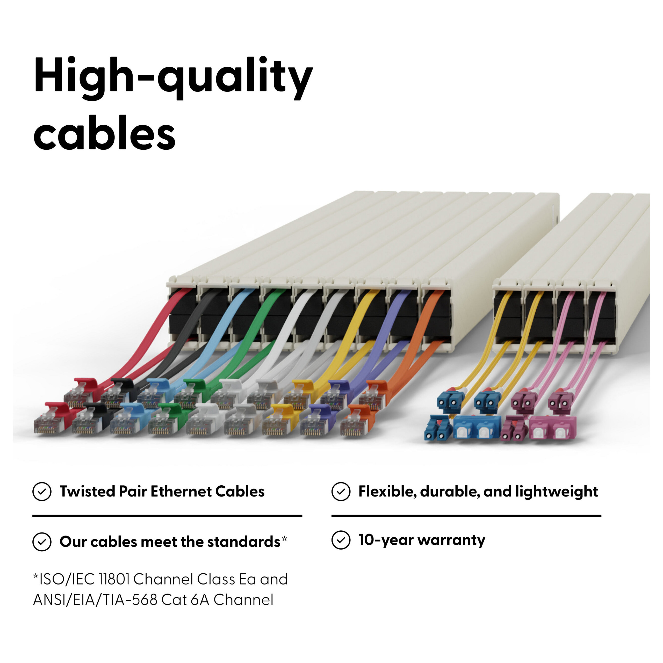 PATCHBOX 8RU Cable Management System Cat.6a U/FTP PoE | 24 Cassettes | 0.8m thumbnail 6
