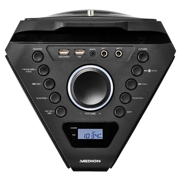 Altoparlant Party MEDION LIFE P61552, Bluetooth 5.3, 44W RMS, Radio FM, TWS, USB, AUX,  Efekte Ndriçimi - Zezë 5