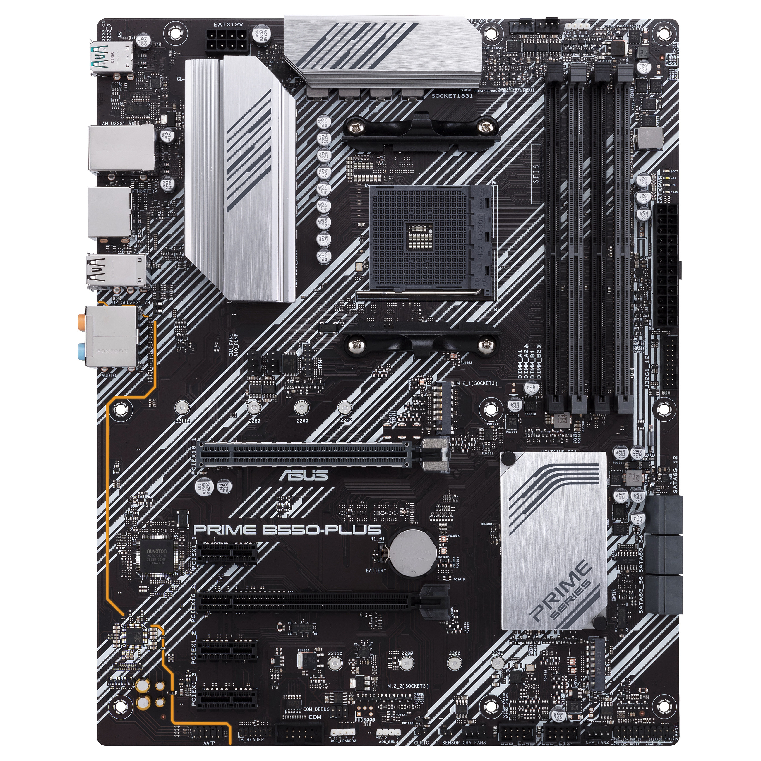 Pllakë amë AMD AM4 ASUS PRIME B550-PLUS thumbnail 2