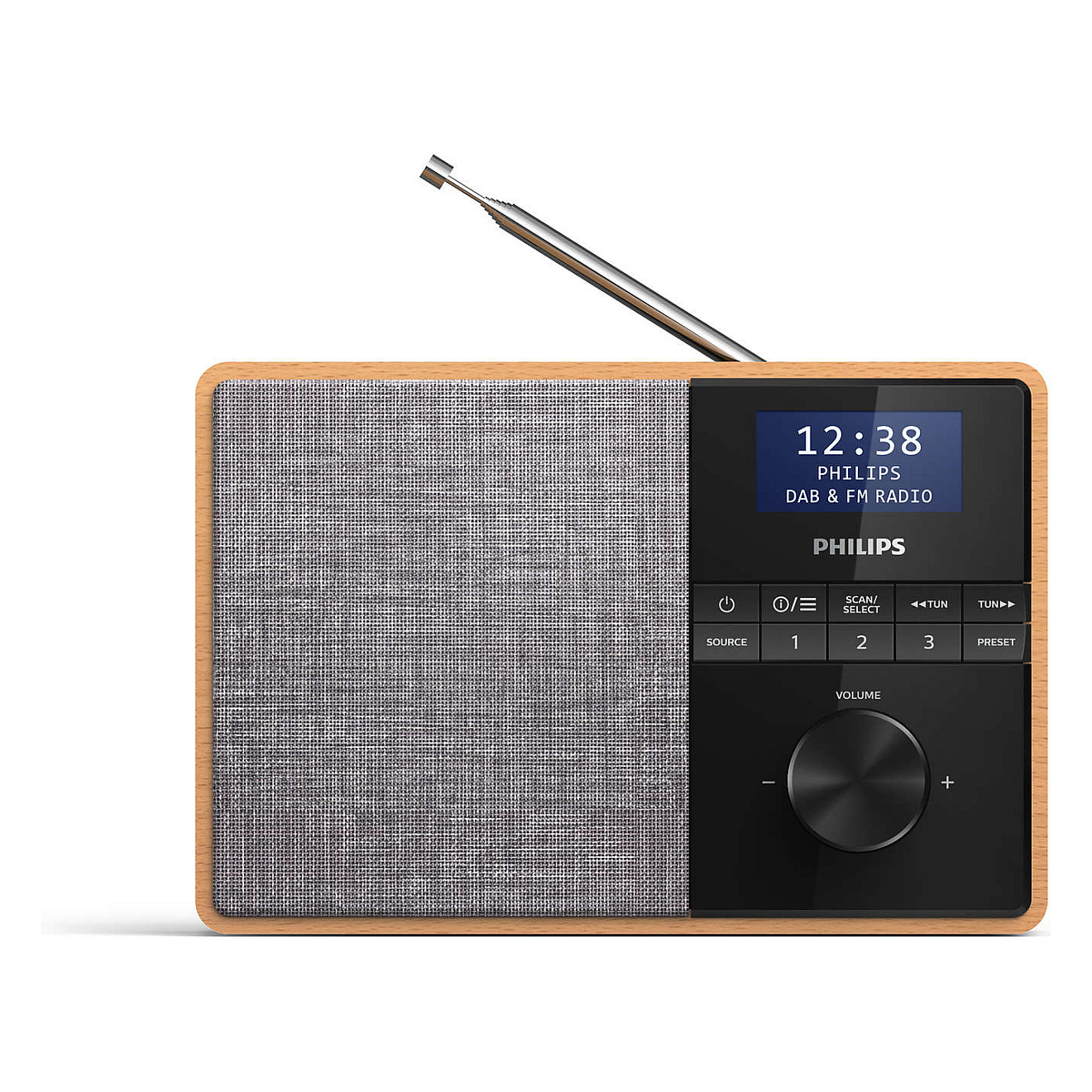 Radio me Orë Philips TAR5100/10, DAB+, FM/RDS, Bluetooth 5.3, Alarm, LCD, 2.5W - Zezë 8