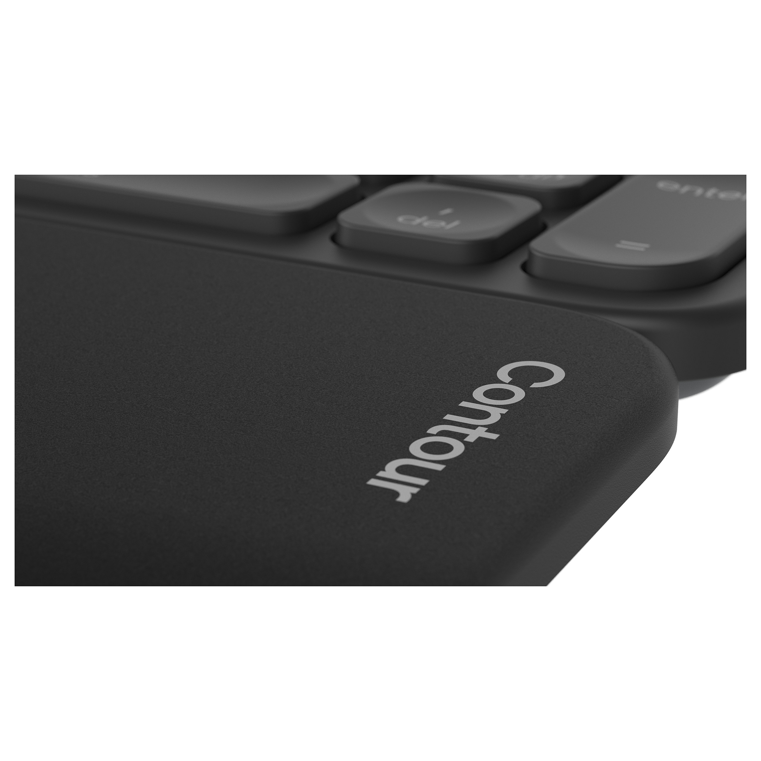 Mbështetëse Contour Balance Keyboard Full-Size Wrist Rest - Zezë thumbnail 2