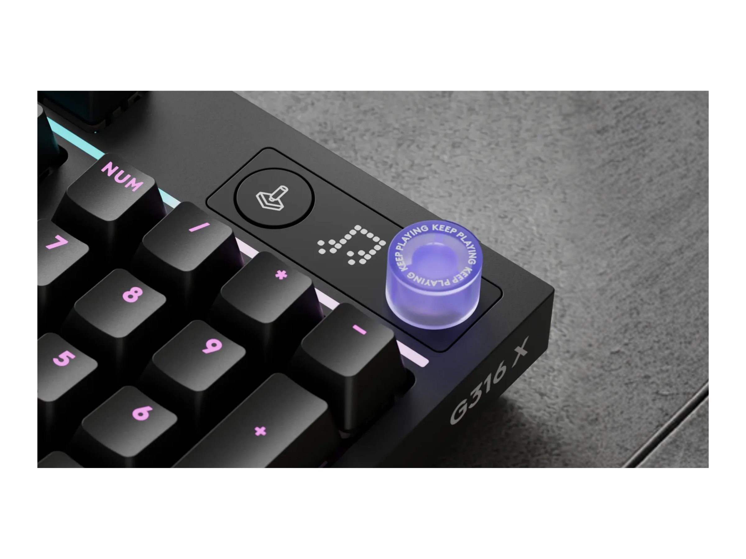 Tastierë Gaming Logitech G316 X 98 / Wired / Mekanike / 98% / Hot-Swappable / Linear / LIGHTSYNC RGB / USB-C – Zezë 3