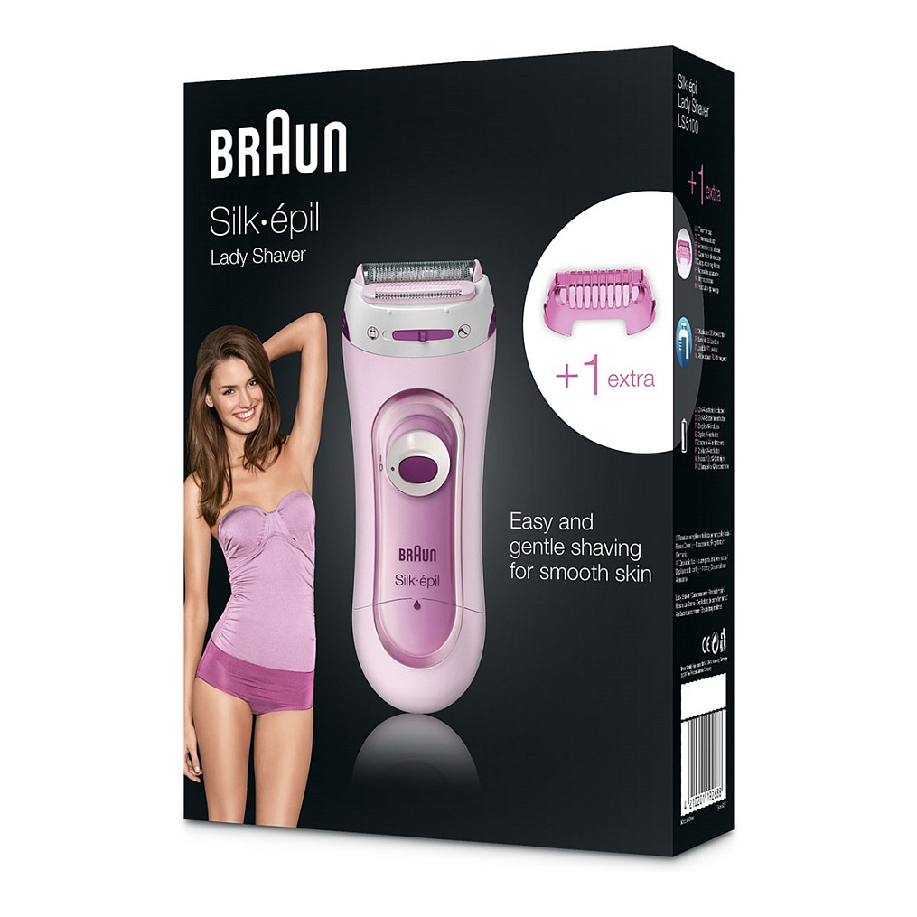 Makinë Depilimi Braun Silk-épil 5 LS5100, Rroje Elektrike për Trup, Wet & Dry, Me Bateri AA – Rozë 3