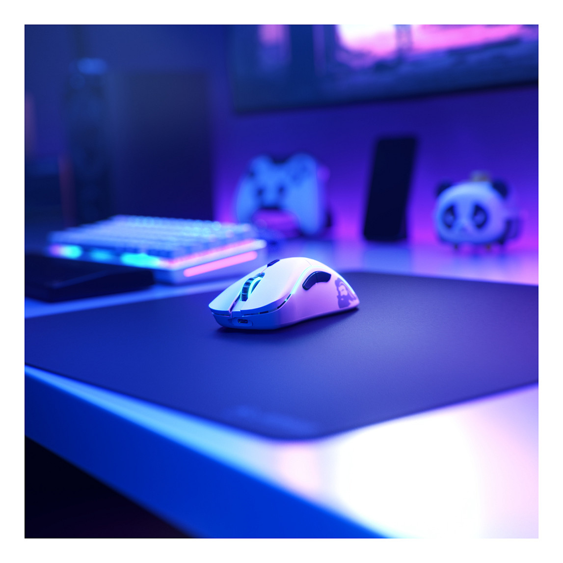 Maus Gaming Glorious Model D Wireless, 19,000DPI, 2.4GHz, 6 Butona, RGB - Bardhë 10