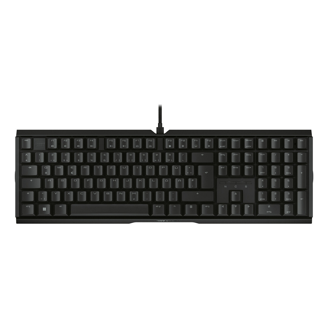 Tastierë Gaming me kabllo CHERRY XTRFY MX 3.1 / USB / Mekanike CHERRY MX2A / Full-Size / QWERTZ / German / RGB / 1.6m - Zezë 2
