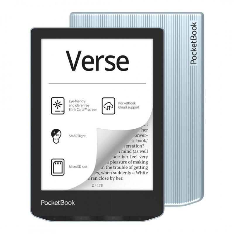 Aksesorë për E-book PocketBook Verse 6" Shell / H-S-634-B-WW / 6" / Verse & Verse Pro / Sleep-Wake – Blu 5