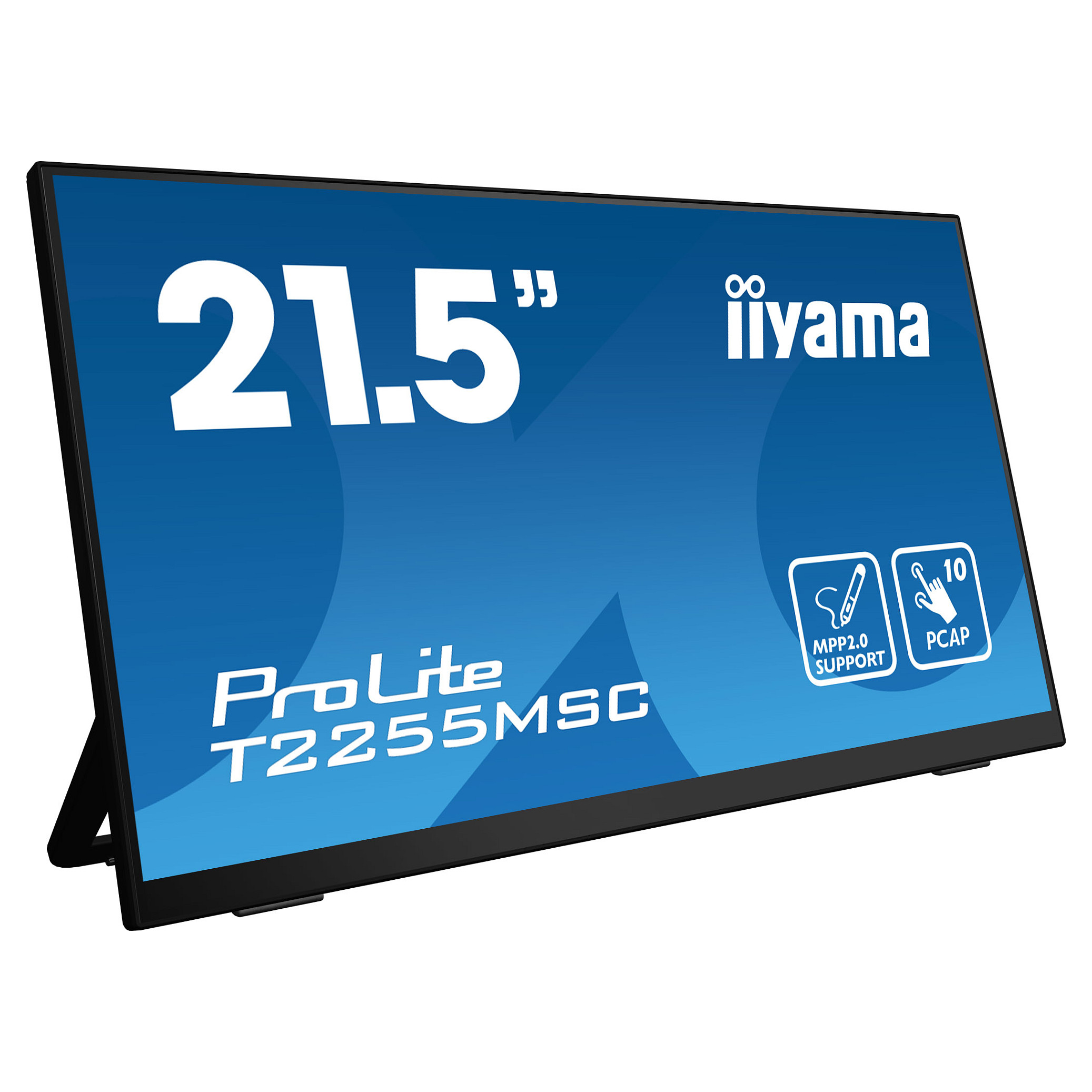 Monitor iiyama ProLite T2255MSC-B1, 21.5", FHD, IPS, 60Hz, 10-Point Touch, HDMI, DisplayPort, USB 3.0 - Zezë