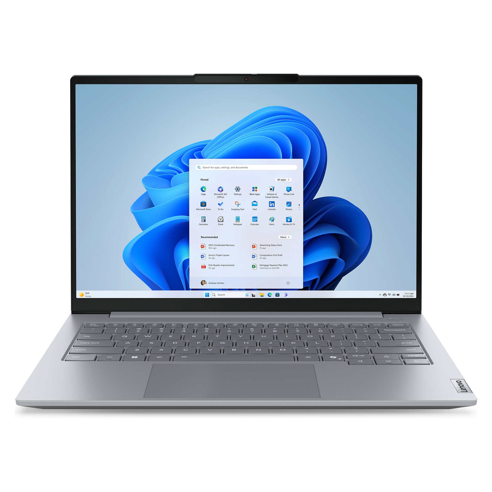 Laptop Lenovo ThinkBook14 G8 / Ultra 9 185H / 16GB DDR5 / 512GB / 14" WUXGA IPS AG 60Hz / Intel Arc Graphics / DE - Gri e Hpaur