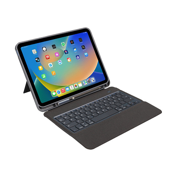 Tastierë për Tablet DEQSTER Slim Keyboard 2 / iPad 10.9" 10th Gen + 11" A16 / QWERTZ (DE) / Bluetooth 5.0 / 64 Taste / USB-C – Gri 2