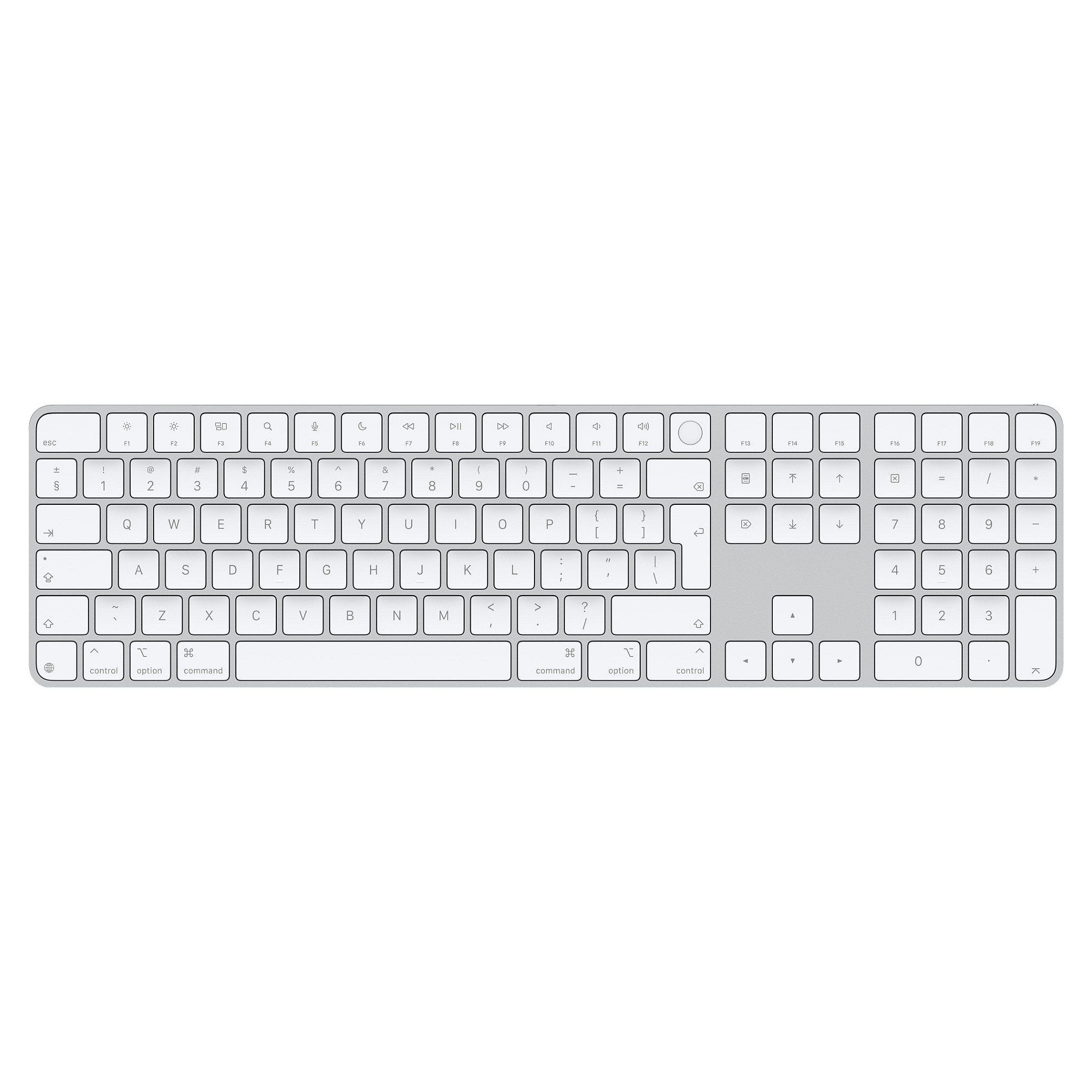 Aksesorë Apple Magic Keyboard with Touch ID and Numeric Keypad for Mac (Apple silicon) / International English – White Keys