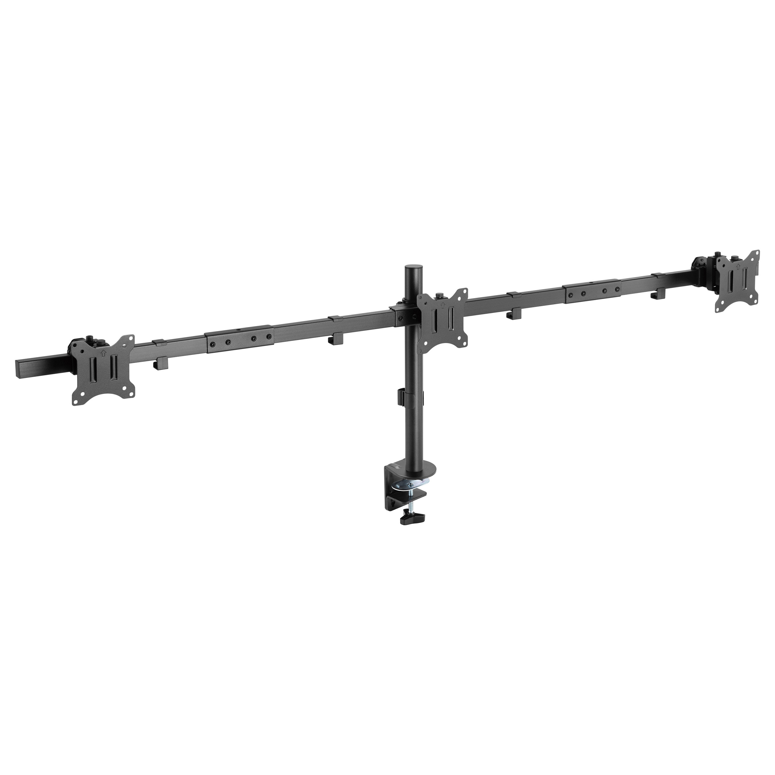 Mbajtëse për Monitor Equip 650158 / 3 Monitorë / 17–32" / deri 7kg për Monitor / VESA 75x75 & 100x100 / Full Motion / Rotacion 360° - Zezë 3