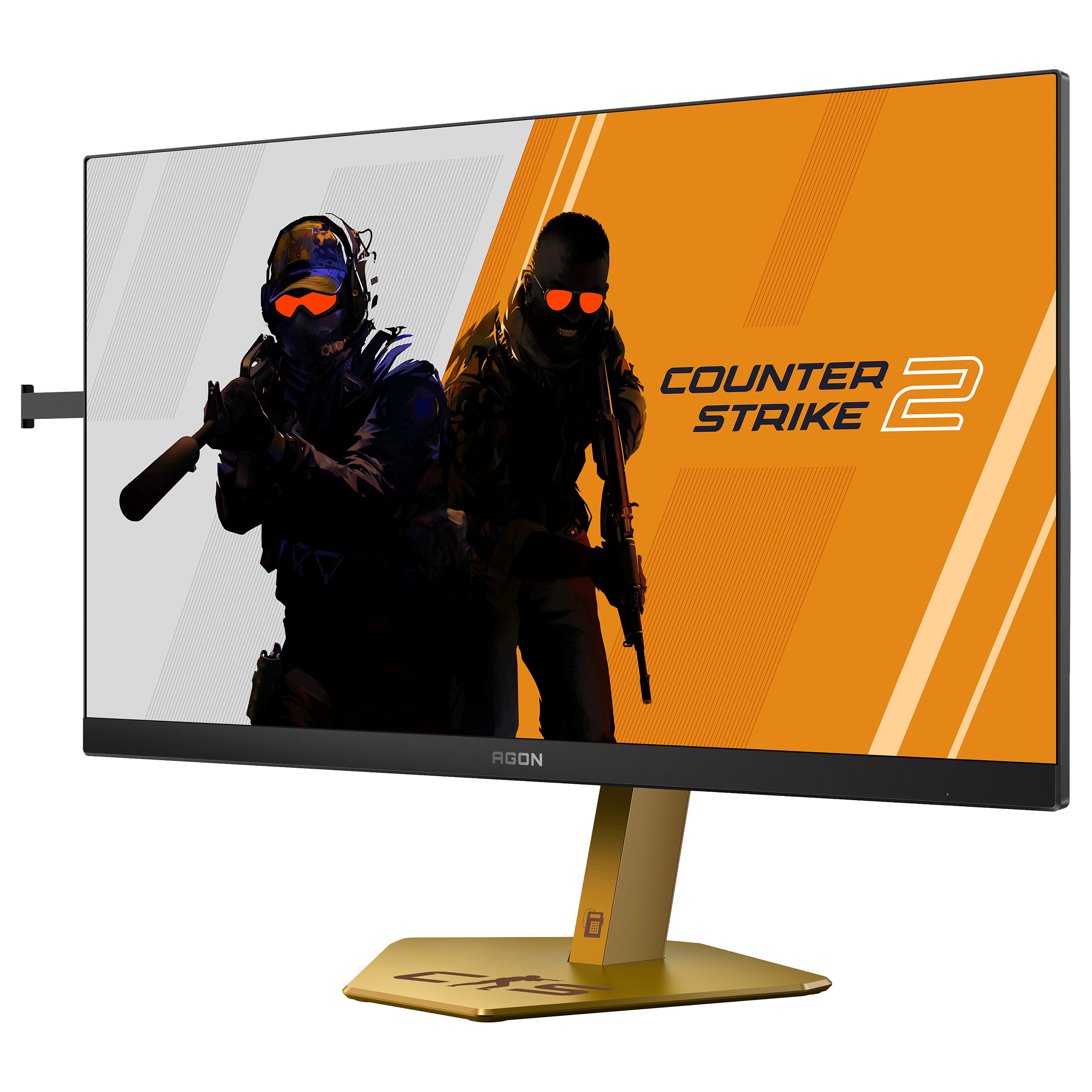 AOC AGON PRO CS24A Counter-Strike 2 Edition, 610Hz Gaming-Monitor (61.2 cm (24.1"), Black/Gold, FullHD, Fast-TN, HDMI, DP, USB-Hub) 6
