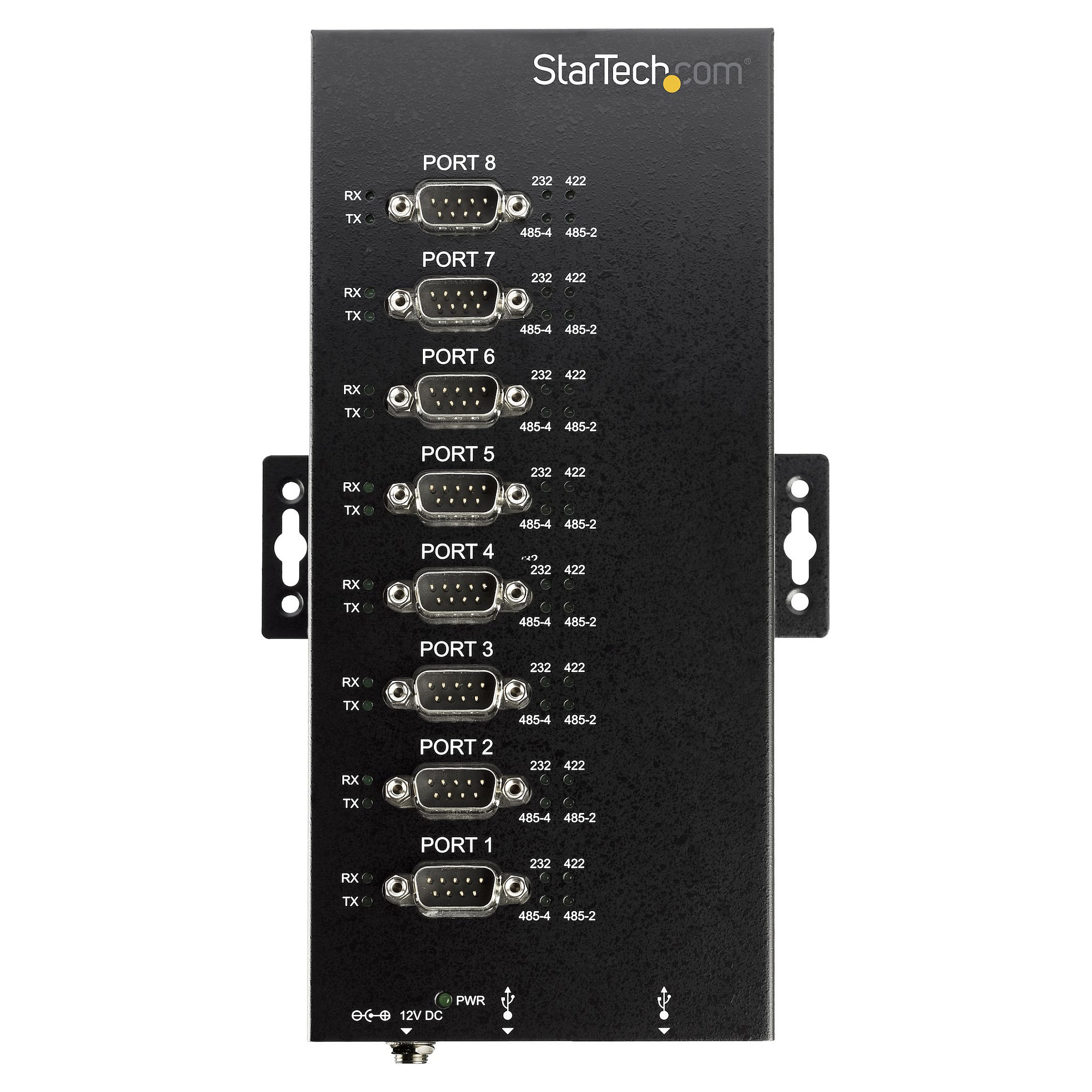 Hub Serial StarTech.com ICUSB234858I, USB 2.0 në 8x DB9, RS-232/RS-422/RS-485, 921.6 Kbps, Montim DIN – Zezë 2