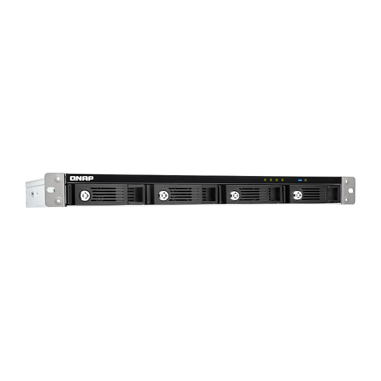 QNAP TS-433eU-4G 4-Bay 1U Short-Depth Rack NAS Server – ARM Cortex-A55, 4GB DDR4, Dual 2.5GbE 3