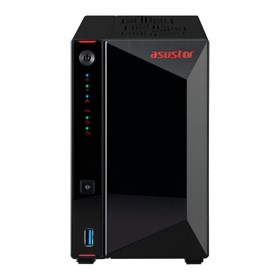 ASUSTOR Drivestor 2 Gen 2 AS1202T 2-Bay NAS Server – Realtek RTD1619B Quad-Core 1.7GHz, 1GB DDR4, 2.5GbE LAN, RAID 0/1, Diskless 2