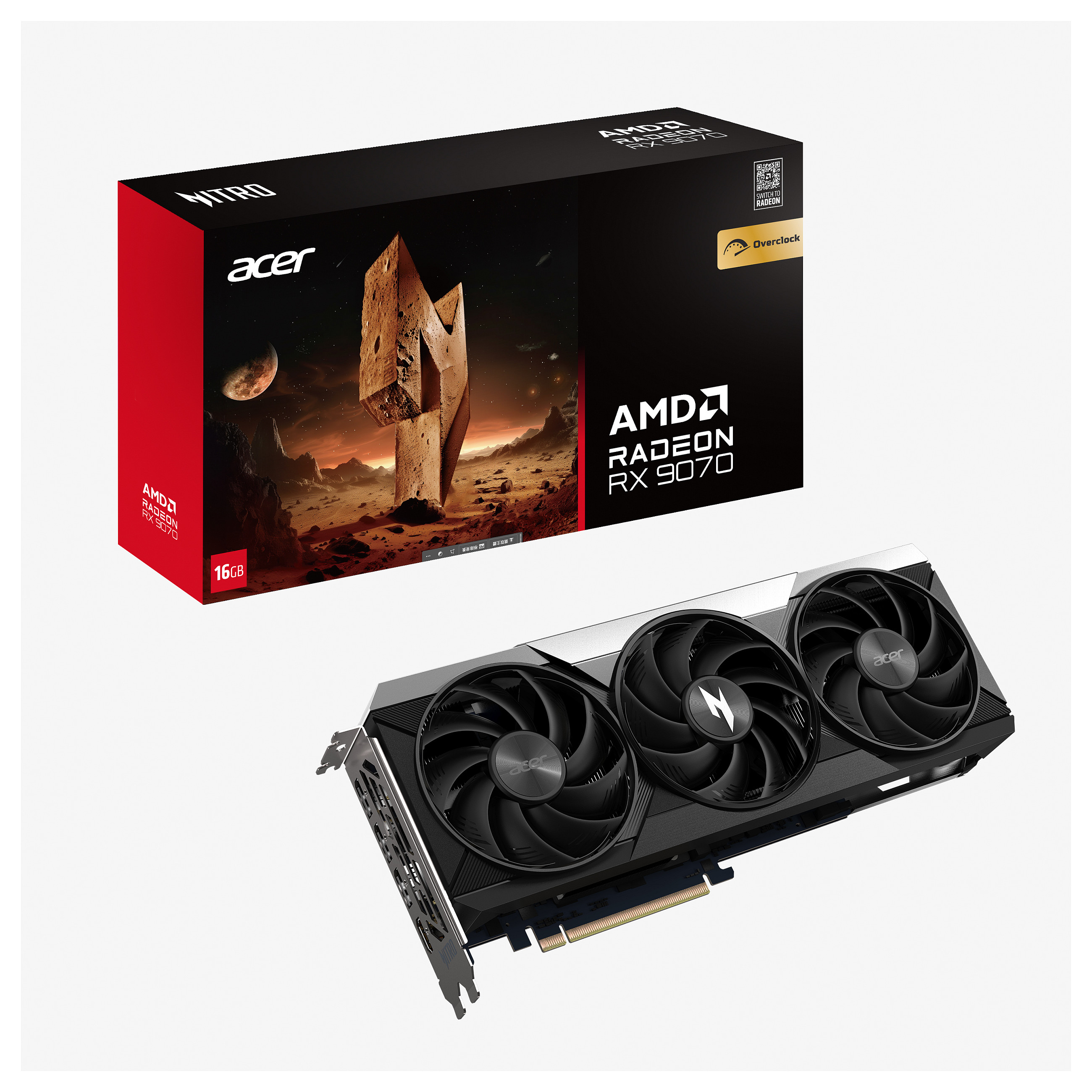 Kartelë Grafike AMD Radeon RX 9070 / 16GB GDDR6 / 256-bit / Acer Nitro OC