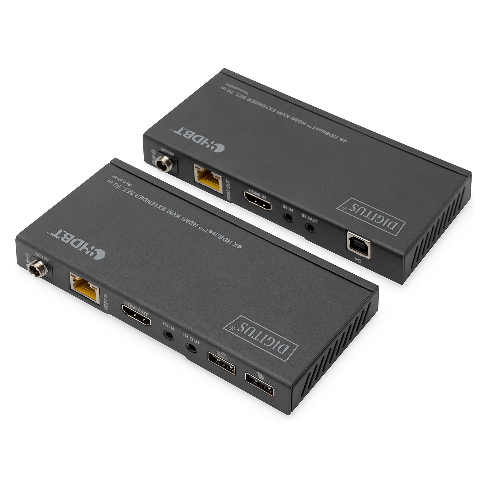 Digitus 4K HDMI KVM Extender HDBaseT – deri 70m thumbnail 5