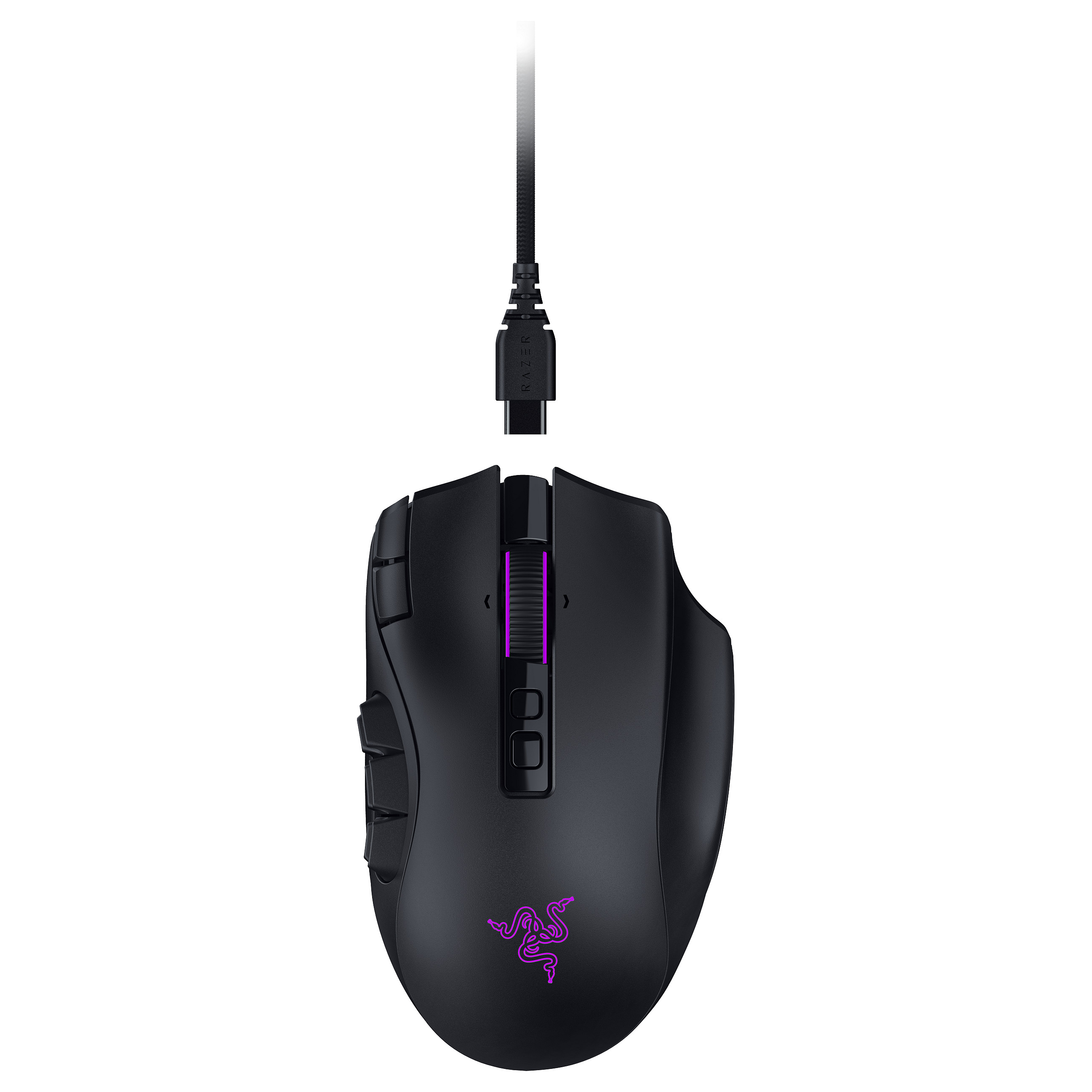 Maus Gaming pa Kabllo Razer Naga V3 Pro, Wireless 2.4GHz + Bluetooth, 50000 DPI, 23 Butona, RGB - Zezë 10