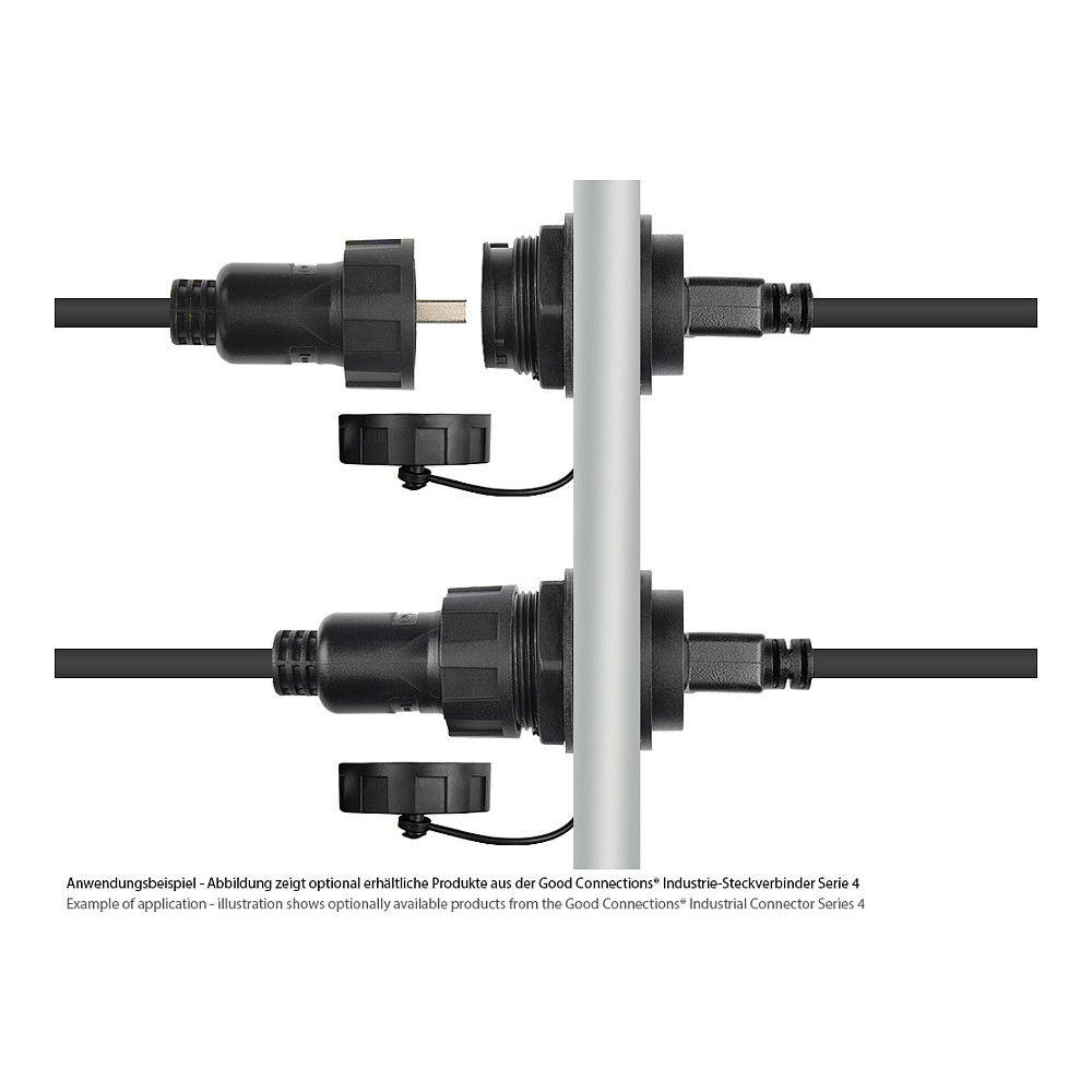 Kabllo USB Good Connections Alcasa IC04-U303, USB 3.0, USB-A Mashkull në USB-A Femër, Bajonetë, 1m - Zezë 2