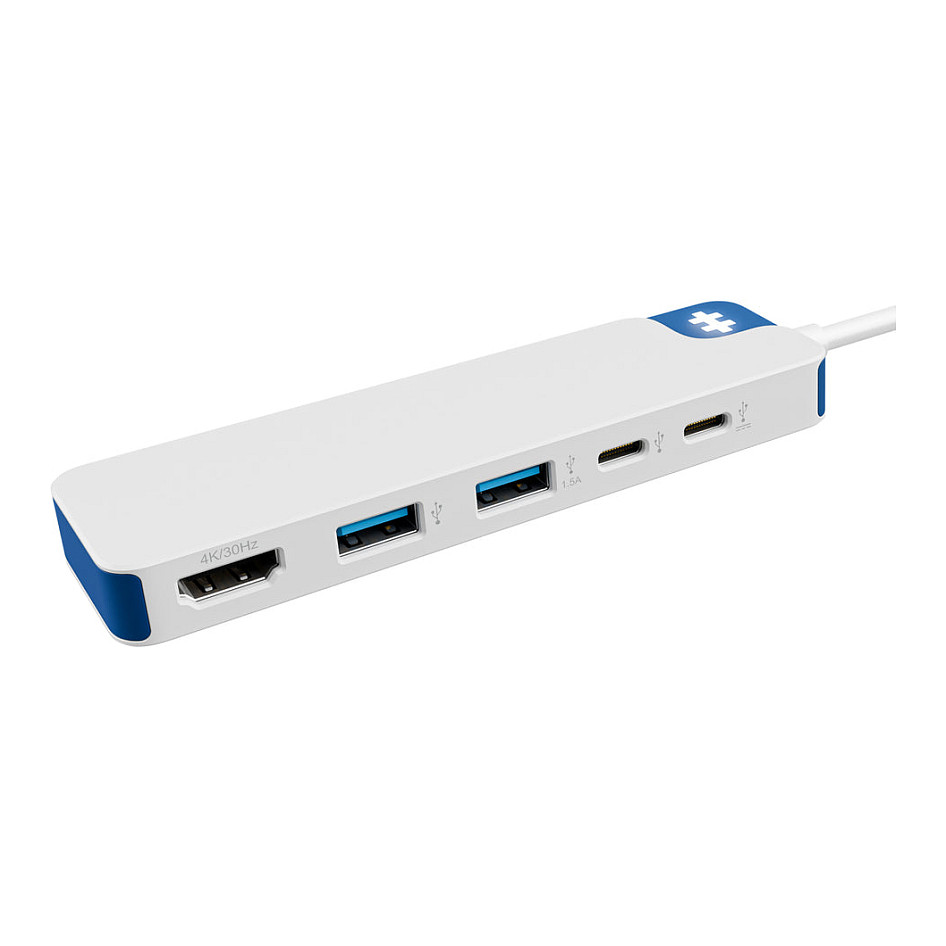 HUB Targus HyperDrive Flex / 5-Port USB-C - Bardhë / Blu thumbnail 4
