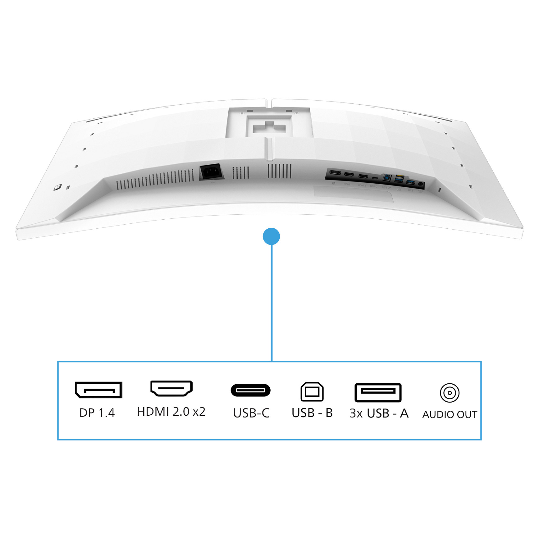 Monitor Gaming Philips 34M2C5601QA/00, 34", UWQHD Fast VA Curved, 200Hz, 1ms, 2xHDMI+DP+USB-C+USB - Bardhë 10